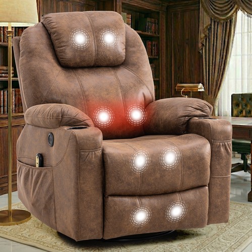 Manual swivel rocker recliner - swivel,