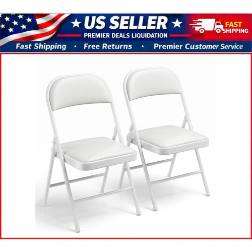 White leather folding - white,